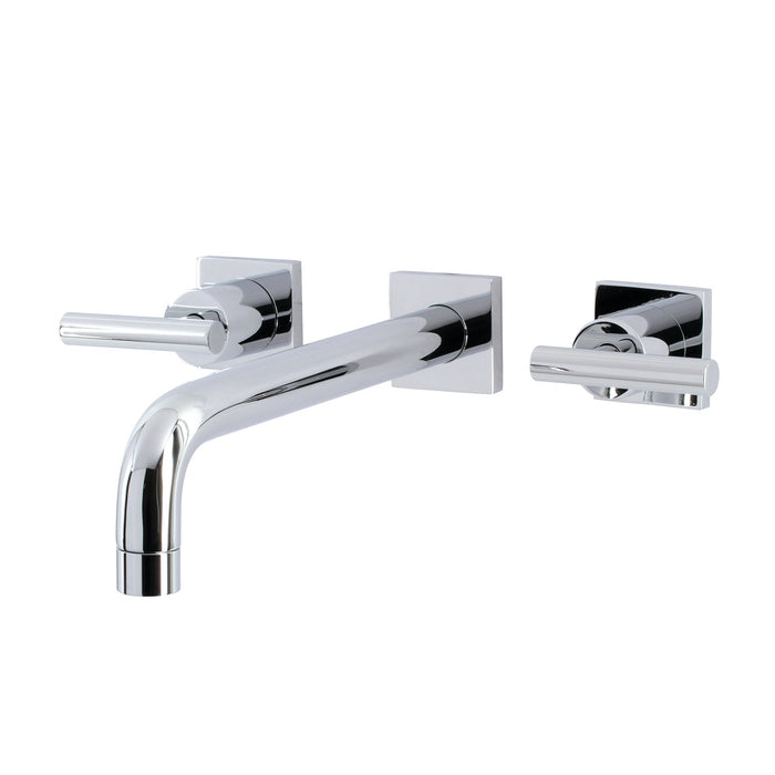 Kingston Sona KS6021CML - Manhattan Two-Handle 3-Hole Wall Mount Tub Faucet, Polished Chrome