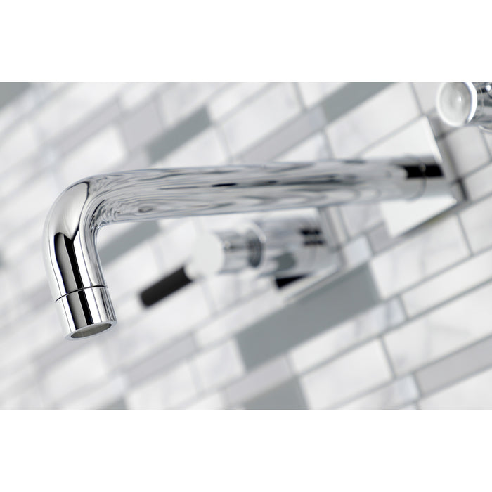 Kingston Sona KS6021DKL - Kaiser Two-Handle 3-Hole Wall Mount Tub Faucet, Polished Chrome