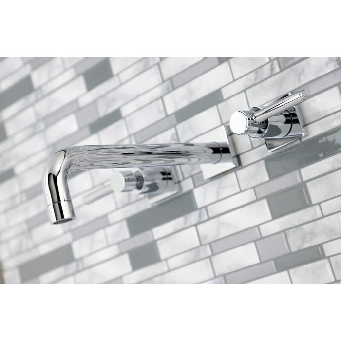 Kingston Sona KS6021DL - Concord Two-Handle 3-Hole Wall Mount Tub Faucet, Polished Chrome