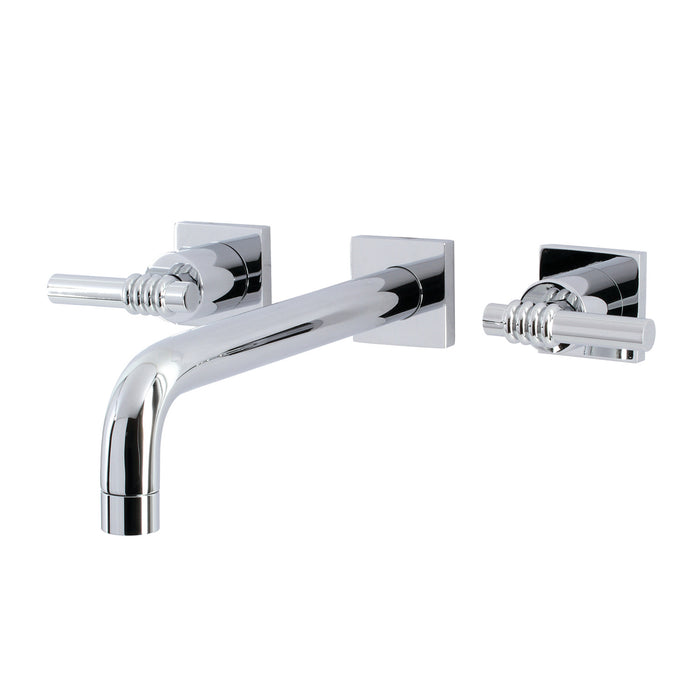 Kingston Sona KS6021ML - Milano Two-Handle 3-Hole Wall Mount Tub Faucet, Polished Chrome