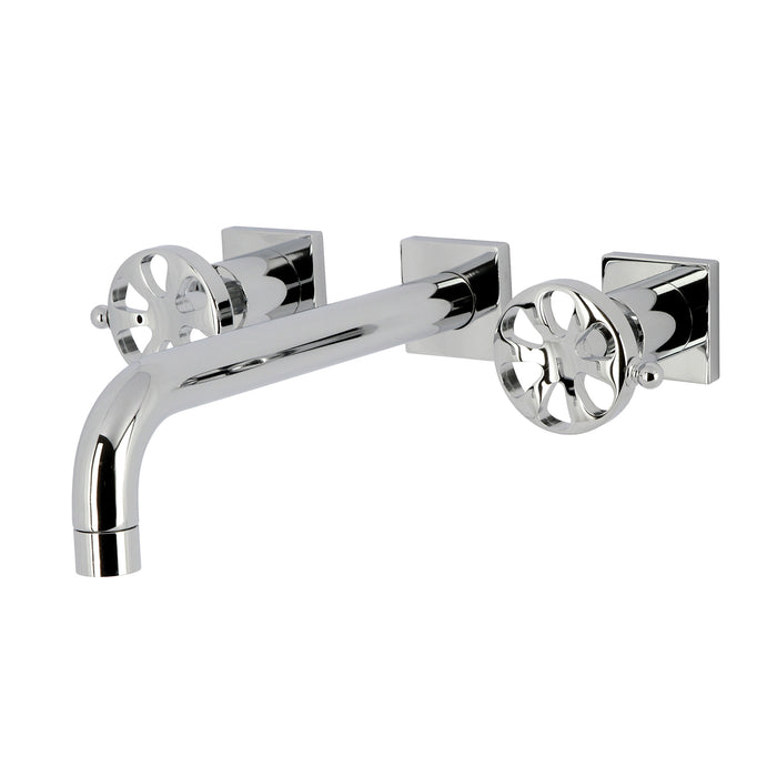 Kingston Sona KS6021RX - Belknap Two-Handle 3-Hole Wall Mount Roman Tub Faucet, Polished Chrome