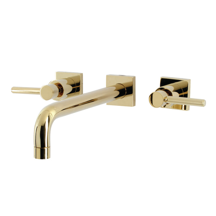 Kingston Sona KS6022DL - Concord Two-Handle 3-Hole Wall Mount Tub Faucet, Polished Brass