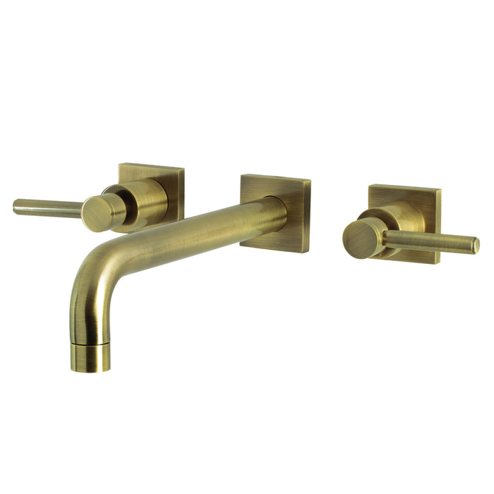 Kingston Sona KS6023DL - Concord Two-Handle 3-Hole Wall Mount Tub Faucet, Antique Brass