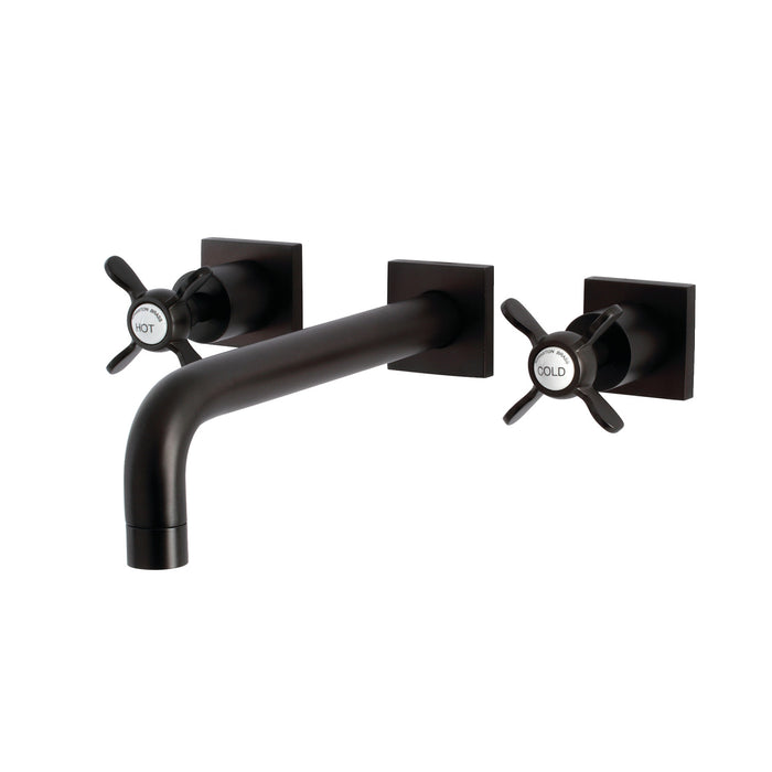 Kingston Tulare KS6025BEX - Essex Two-Handle 3-Hole Wall Mount Tub Faucet, Oil Rubbed Bronze