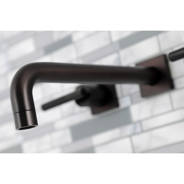 Kingston Sona KS6025CKL - Kaiser Two-Handle 3-Hole Wall Mount Tub Faucet, Oil Rubbed Bronze