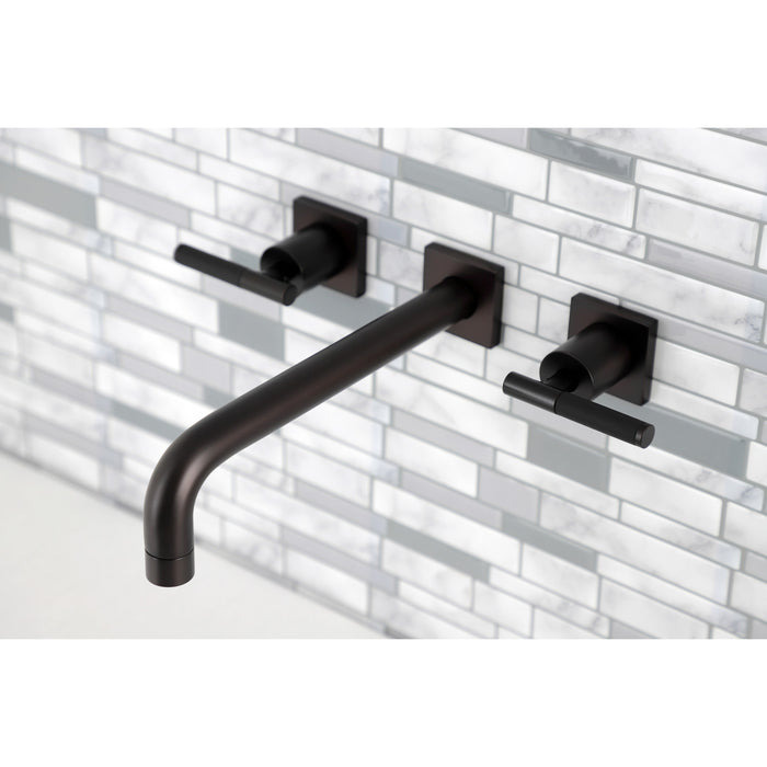 Kingston Sona KS6025CKL - Kaiser Two-Handle 3-Hole Wall Mount Tub Faucet, Oil Rubbed Bronze