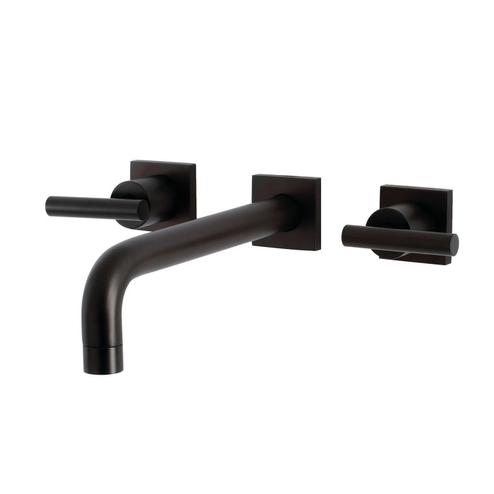 Kingston Sona KS6025CML - Manhattan Two-Handle 3-Hole Wall Mount Tub Faucet, Oil Rubbed Bronze