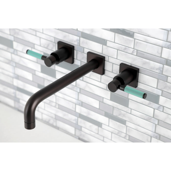 Kingston Sona KS6025DKL - Kaiser Two-Handle 3-Hole Wall Mount Tub Faucet, Oil Rubbed Bronze