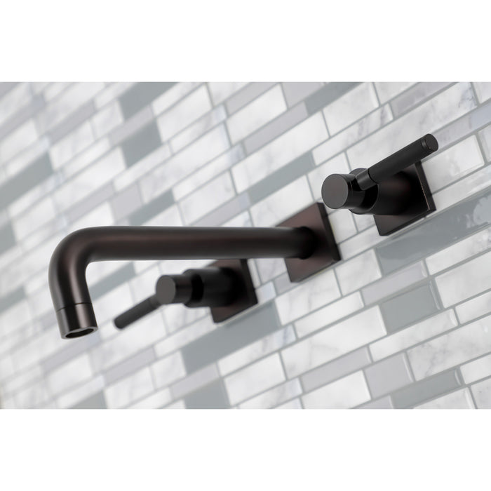 Kingston Sona KS6025DKL - Kaiser Two-Handle 3-Hole Wall Mount Tub Faucet, Oil Rubbed Bronze