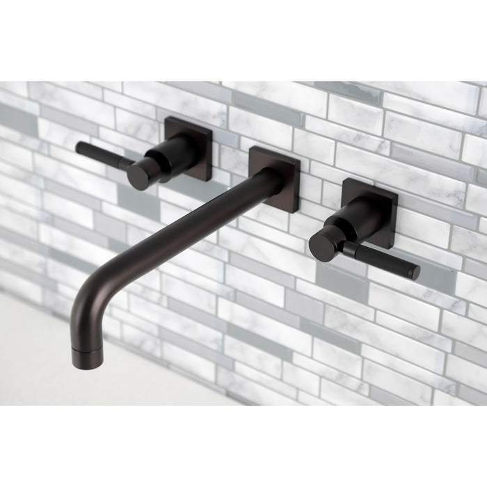 Kingston Sona KS6025DKL - Kaiser Two-Handle 3-Hole Wall Mount Tub Faucet, Oil Rubbed Bronze