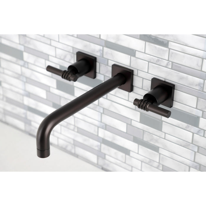 Kingston Sona KS6025ML - Milano Two-Handle 3-Hole Wall Mount Tub Faucet, Oil Rubbed Bronze