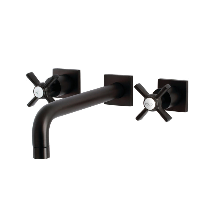 Kingston Tulare KS6025ZX - Millennium Two-Handle 3-Hole Wall Mount Tub Faucet, Oil Rubbed Bronze