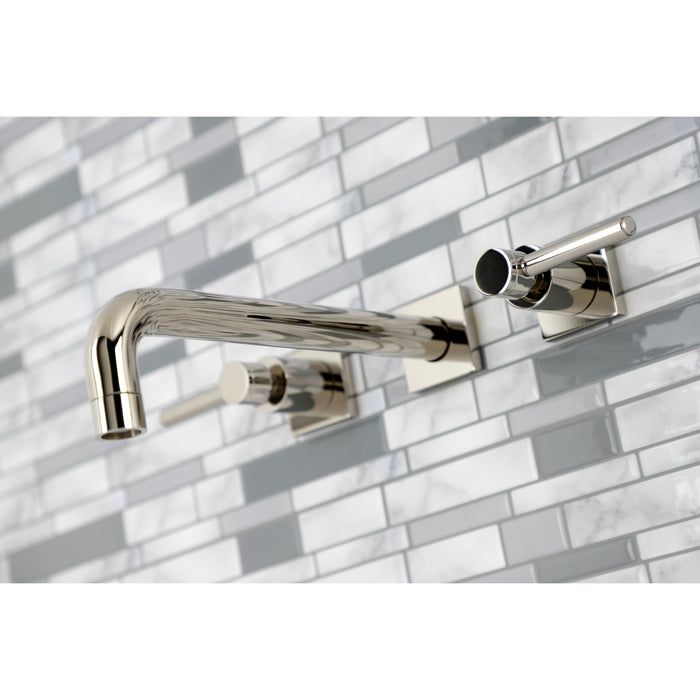 Kingston Sona KS6026DL - Concord Two-Handle 3-Hole Wall Mount Tub Faucet, Polished Nickel