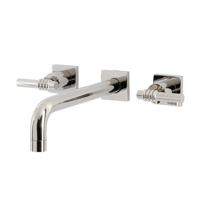 Kingston Sona KS6026ML - Milano Two-Handle 3-Hole Wall Mount Tub Faucet, Polished Nickel