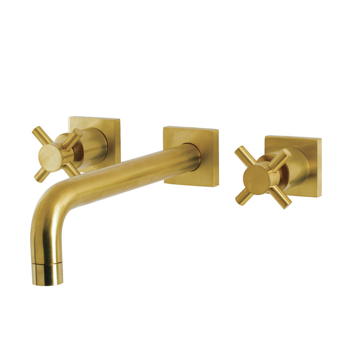 Kingston Sona KS6027DX - Concord Two-Handle 3-Hole Wall Mount Tub Faucet, Brushed Brass