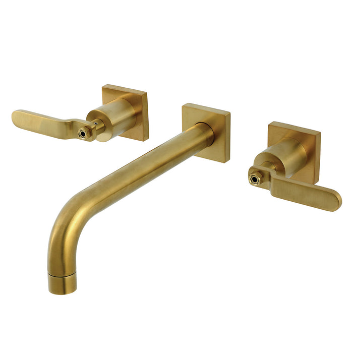 Kingston Sona KS6027KL - Whitaker Two-Handle 3-Hole Wall Mount Roman Tub Faucet, Brushed Brass