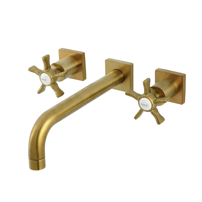 Kingston Sona KS6027NX - Hamilton Two-Handle 3-Hole Wall Mount Roman Tub Faucet, Brushed Brass