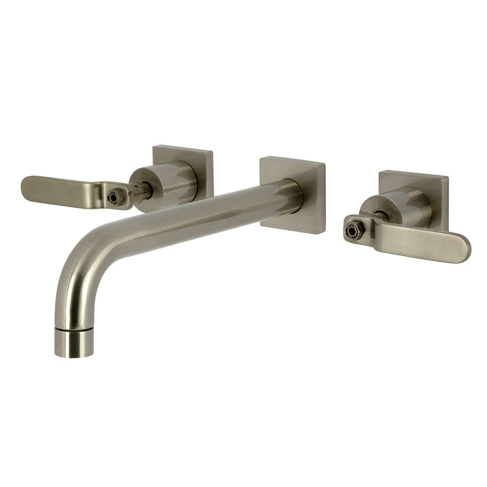 Kingston Sona KS6028KL - Whitaker Two-Handle 3-Hole Wall Mount Roman Tub Faucet, Brushed Nickel