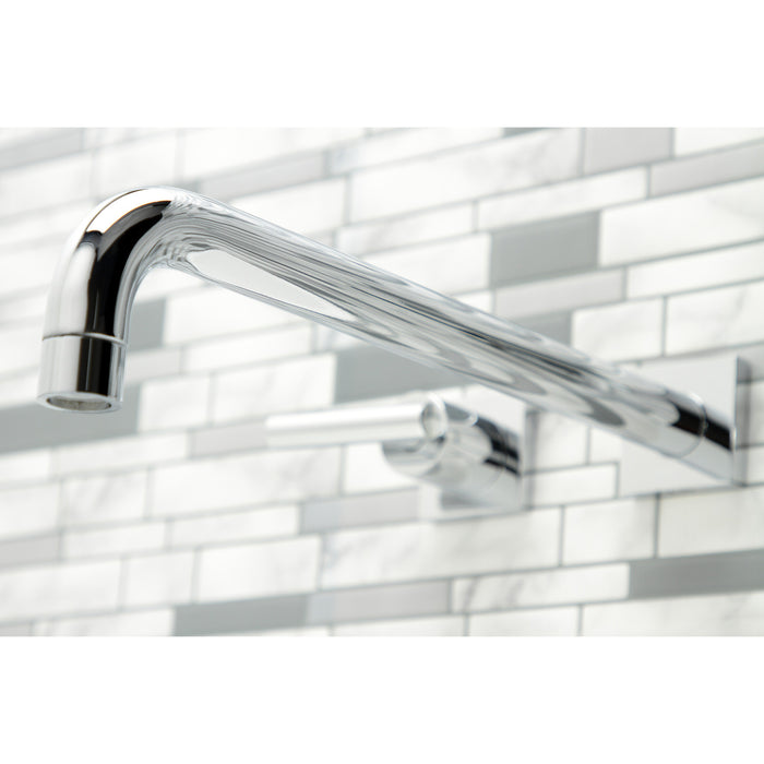 Kingston Sona KS6041CML - Manhattan Two-Handle 3-Hole Wall Mount Tub Faucet, Polished Chrome