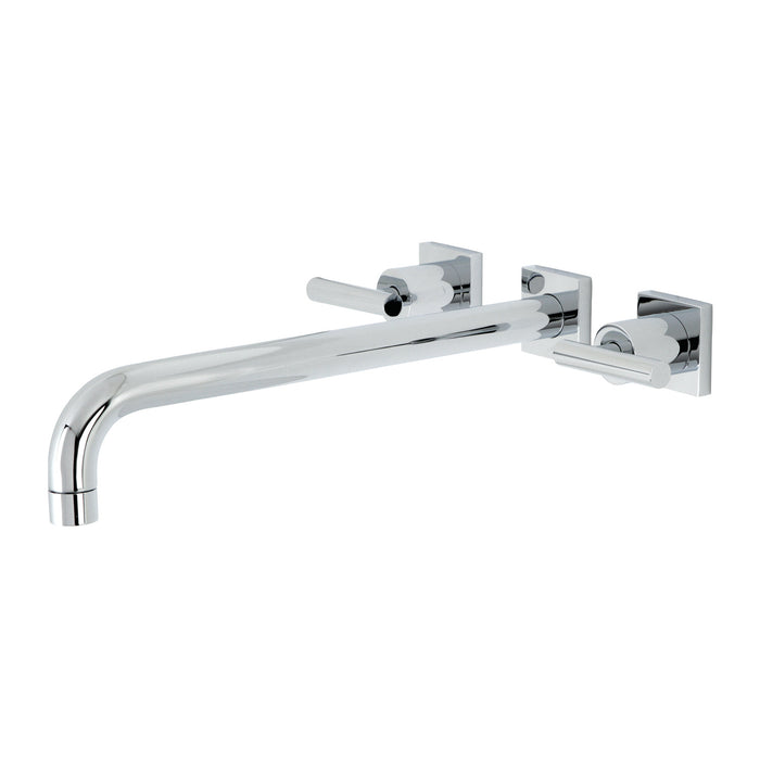Kingston Sona KS6041CML - Manhattan Two-Handle 3-Hole Wall Mount Tub Faucet, Polished Chrome