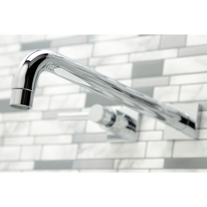 Kingston Sona KS6041DL - Concord Two-Handle 3-Hole Wall Mount Tub Faucet, Polished Chrome