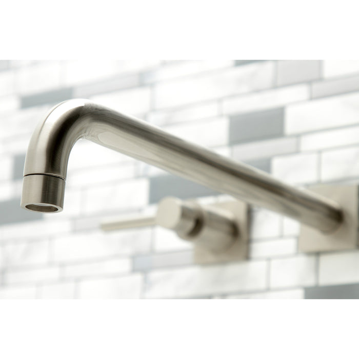 Kingston Sona KS6048DL - Concord Two-Handle 3-Hole Wall Mount Tub Faucet, Brushed Nickel