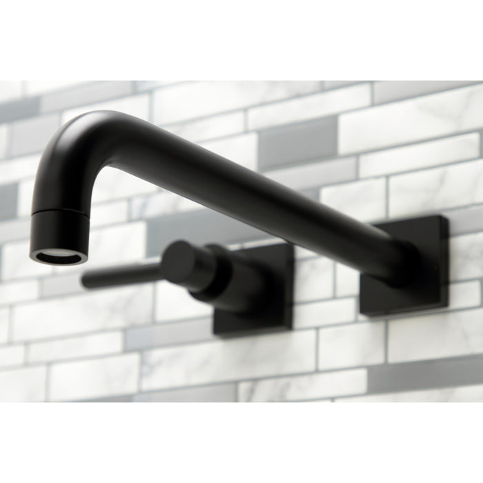 Kingston Sona KS6050DL - Concord Two-Handle 3-Hole Wall Mount Tub Faucet, Matte Black