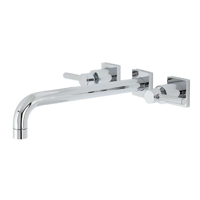 Kingston Sona KS6051DL - Concord Two-Handle 3-Hole Wall Mount Tub Faucet, Polished Chrome