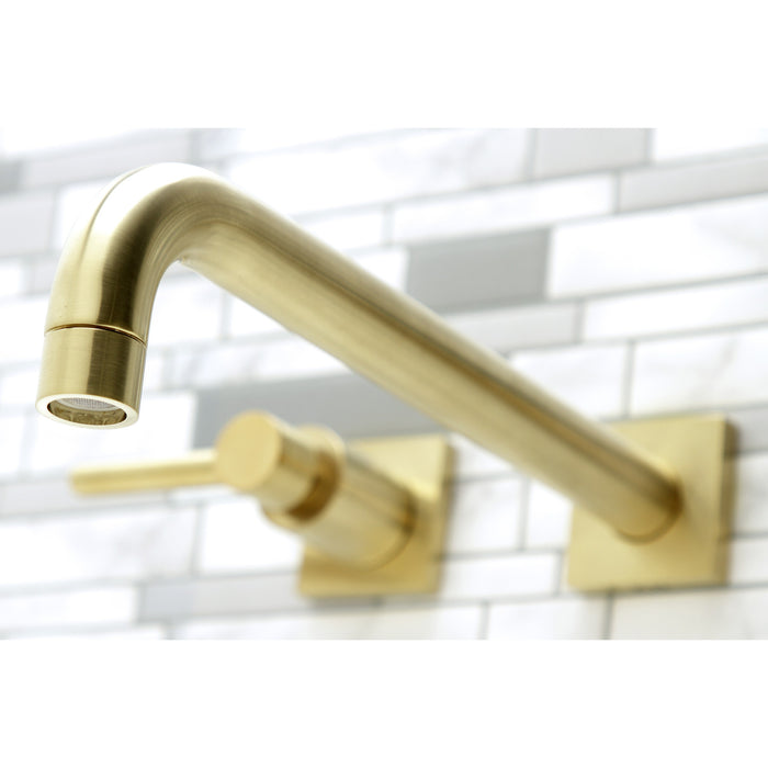 Kingston Sona KS6057DL - Concord Two-Handle 3-Hole Wall Mount Tub Faucet, Brushed Brass
