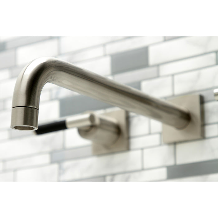 Kingston Sona KS6058CKL - Kaiser Two-Handle 3-Hole Wall Mount Tub Faucet, Brushed Nickel