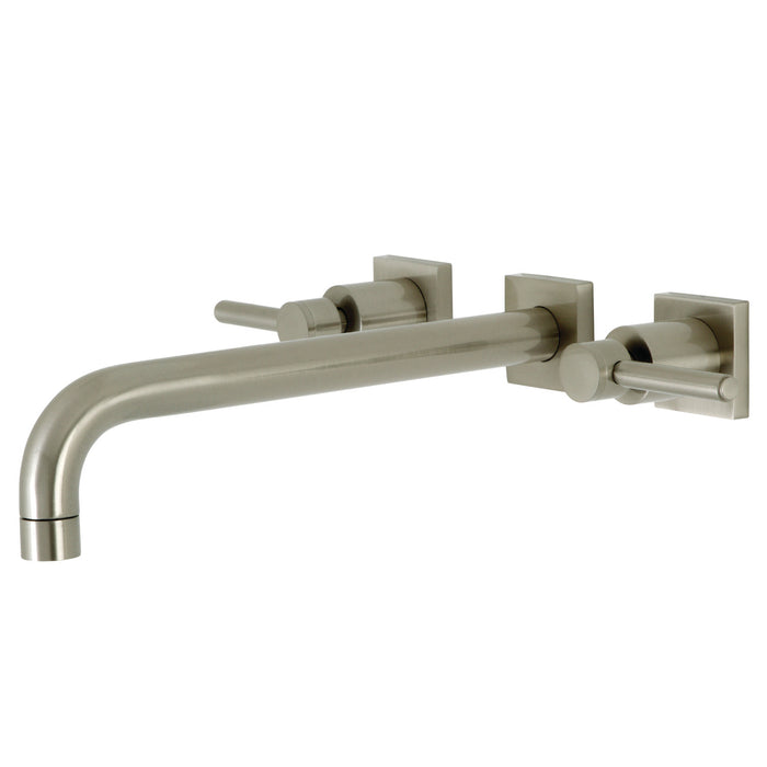Kingston Sona KS6058DL - Concord Two-Handle 3-Hole Wall Mount Tub Faucet, Brushed Nickel