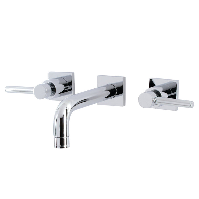 Kingston Sona KS6121DL - Concord Double-Handle 3-Hole Wall Mount Bathroom Faucet, Polished Chrome