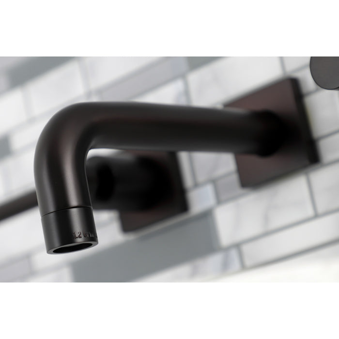 Kingston Sona KS6125DL - Concord Double-Handle 3-Hole Wall Mount Bathroom Faucet, Oil Rubbed Bronze