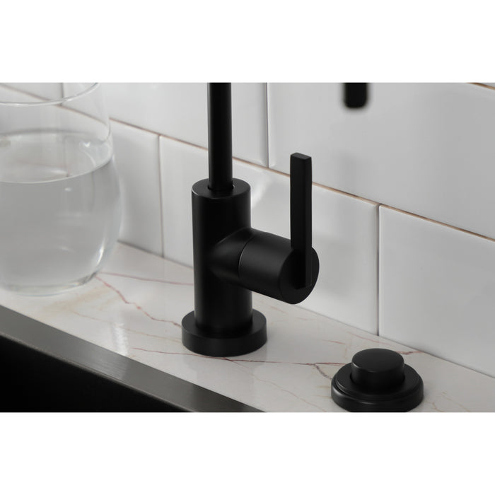 Continental KS6190CTL Single-Handle 1-Hole Deck Mount Water Filtration Faucet, Matte Black