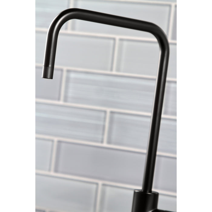 Nustudio KS6190NKL Single-Handle 1-Hole Deck Mount Water Filtration Faucet, Matte Black