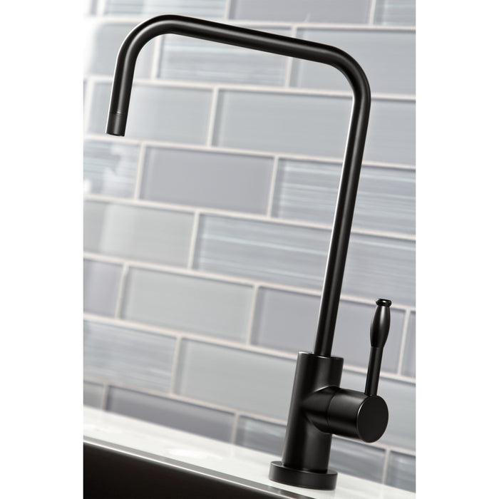 Nustudio KS6190NKL Single-Handle 1-Hole Deck Mount Water Filtration Faucet, Matte Black