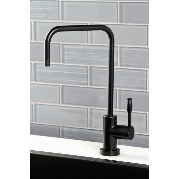 Nustudio KS6190NKL Single-Handle 1-Hole Deck Mount Water Filtration Faucet, Matte Black