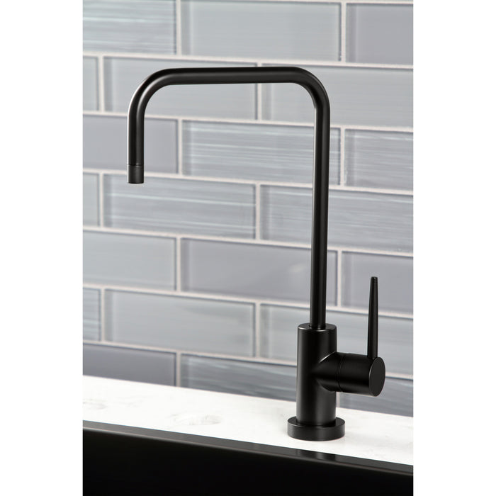 New York KS6190NYL Single-Handle 1-Hole Deck Mount Water Filtration Faucet, Matte Black