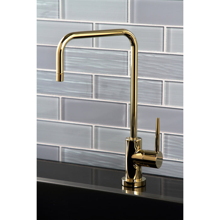 New York KS6192NYL Single-Handle 1-Hole Deck Mount Water Filtration Faucet, Polished Brass