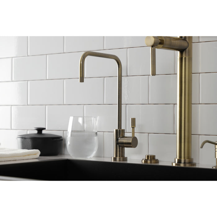 Concord KS6193DL Single-Handle 1-Hole Deck Mount Water Filtration Faucet, Antique Brass