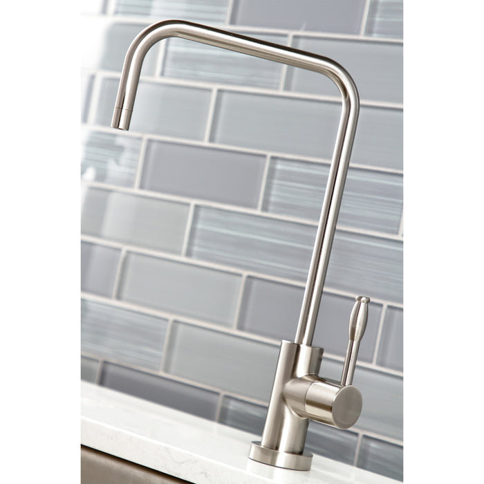 Kingston Sona KS6198NKL - Nustudio Single-Handle 1-Hole Deck Mount Water Filtration Faucet, Brushed Nickel