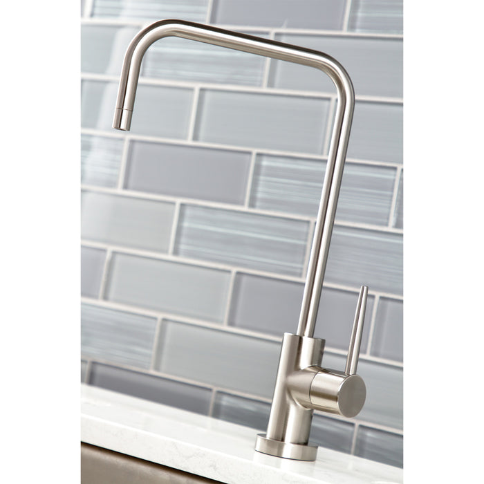 New York KS6198NYL Single-Handle 1-Hole Deck Mount Water Filtration Faucet, Brushed Nickel