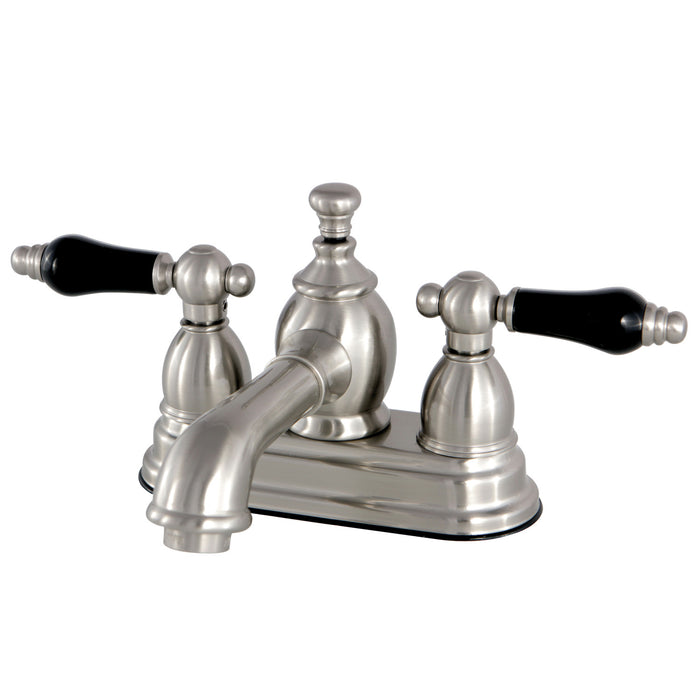 Kingston Tulare KS7008PKL - Duchess Double-Handle 3-Hole Deck Mount 4-Inch Centerset Bathroom Faucet with Brass Pop-Up, Brushed Nickel