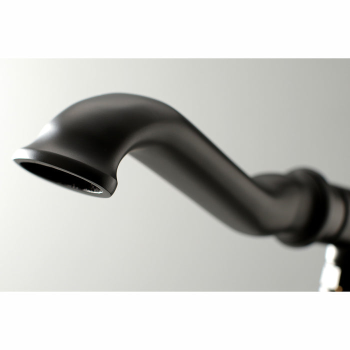 Kingston Tulare KS7010RL - Royale Single-Handle 1-Hole Freestanding Tub Faucet with Hand Shower, Matte Black