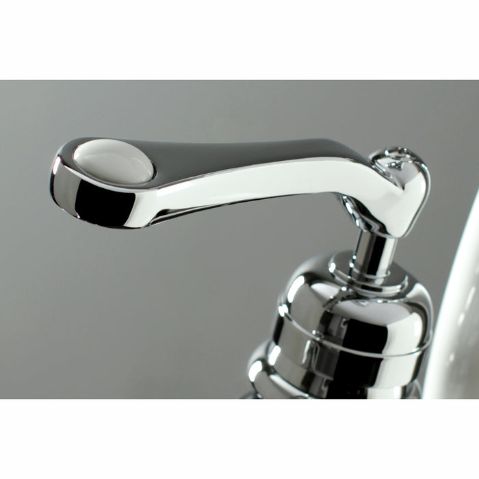 Kingston Tulare KS7011RL - Royale Single-Handle 1-Hole Freestanding Tub Faucet with Hand Shower, Polished Chrome