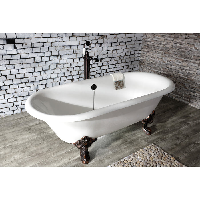 Kingston Tulare KS7015RL - Royale Single-Handle 1-Hole Freestanding Tub Faucet with Hand Shower, Oil Rubbed Bronze