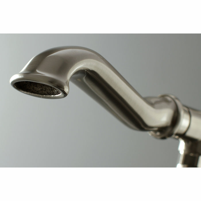 Kingston Tulare KS7018RL - Royale Single-Handle 1-Hole Freestanding Tub Faucet with Hand Shower, Brushed Nickel
