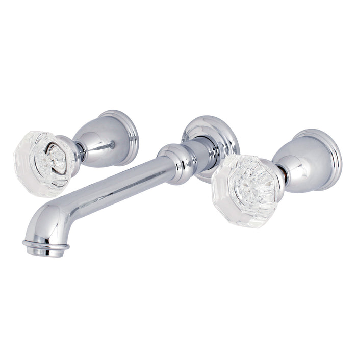 Kingston Tulare KS7021WCL - Celebrity Two-Handle 3-Hole Wall Mount Tub Faucet, Polished Chrome