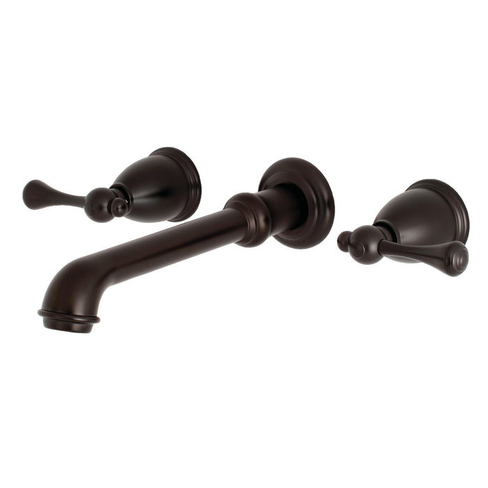 Kingston Tulare KS7025BL - English Country Two-Handle 3-Hole Wall Mount Tub Faucet, Oil Rubbed Bronze