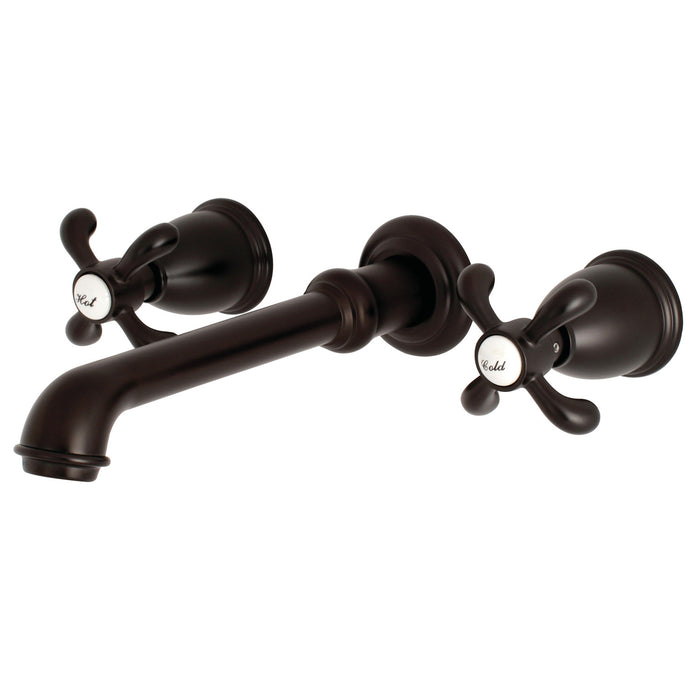 Kingston Tulare KS7025TX - French Country Two-Handle 3-Hole Wall Mount Tub Faucet, Oil Rubbed Bronze
